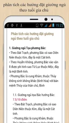 PHONG THỦY PHÒNG NGỦ android App screenshot 10