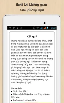 PHONG THỦY PHÒNG NGỦ android App screenshot 2